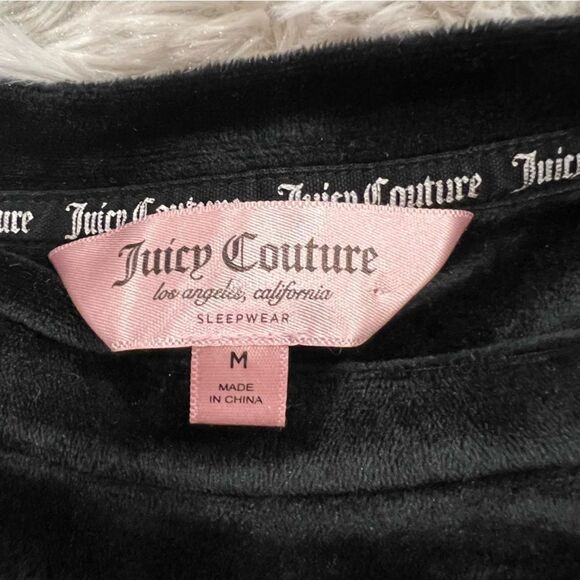 Juicy Couture long sleeve black sleepwear shirt - Picture 4 of 7